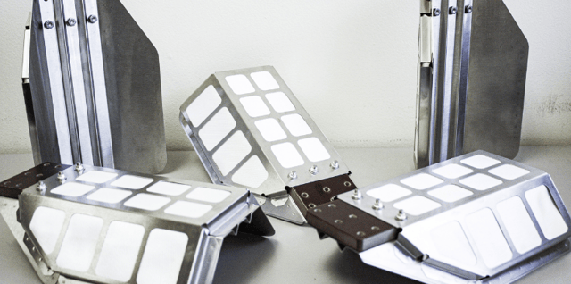 resistance spot welded heat shield